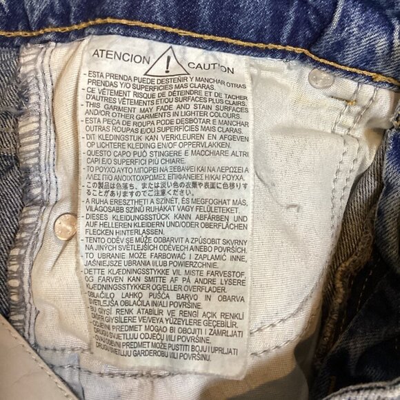 ZARA Denim Blue Jeans High Waist Straight Leg Sz 4 30x32 #220M - Picture 11 of 11